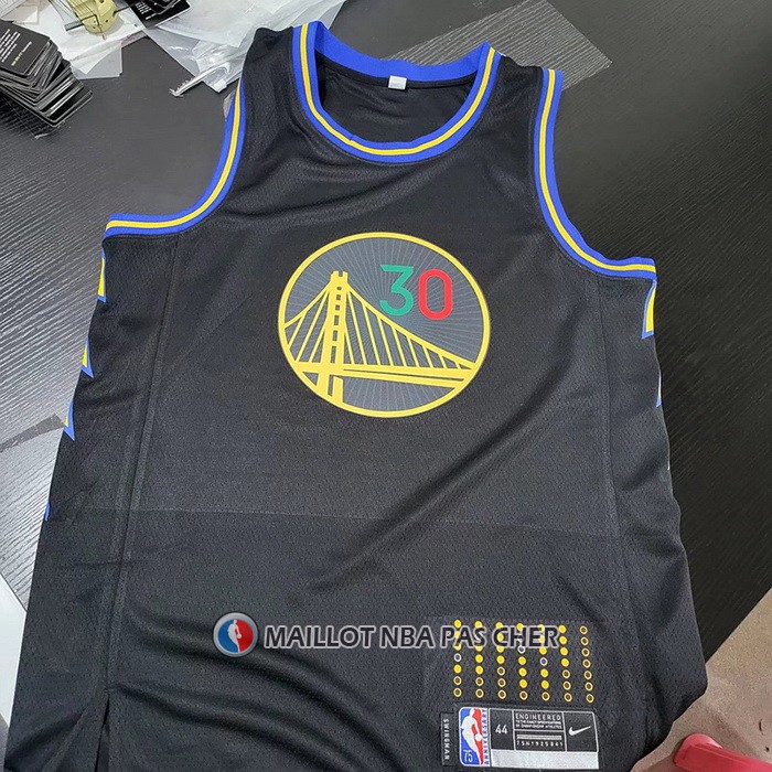 Maillot Golden State Warriors Stephen Curry NO 30 2022 Slam Dunk Special Mexique Edition Noir